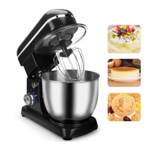 6-Speed Kitchen Food Processor Stand Mixer Cream Egg Whisk Blender Cake Dough Mixer Bread Maker Machine