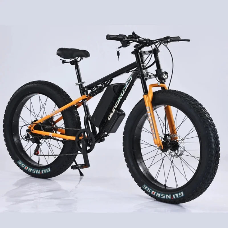 Adult Ebike 19 Light Electric Mountain Bike Electric Bike 6000w 40ah Road Legal Dirt with Pedals - Image 2