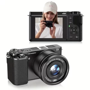 4K 64MP Digital Camera 12X Opticial Zoom 3 inch Touch Screen Vlog Camcorder Video Camera Auto Focus WIFI Livestreaming Webcam