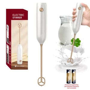 Kitchen Powerful Stirrer Milk Frother Handheld Foam Maker for Lattes,Whisk Drink Mixer for Coffee Electric Egg Beater