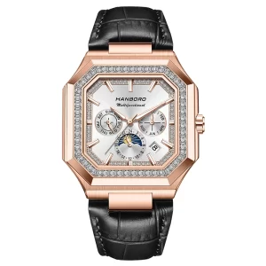 HANBORO Square Men's Fully Automatic Mechanical Watch Multi functional Fashion Trend Watch