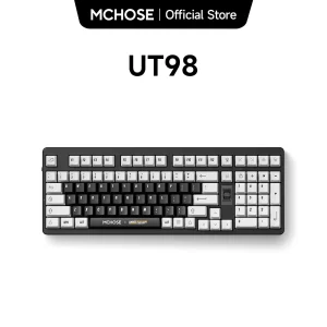 MCHOSE x Unbox Therapy - UT98 Mechanical Keyboard Wireless Quiet Offices KeyboardRGB Backlit Customized Gaming Silent Keyboard
