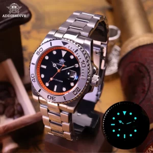 ADDIESDIVE 41mm Japan2115 Men's Quartz Watch 200m Waterproof Wristwatch BGW9 Luminous Ceramic Bezel 316 Steel Man Luxury Watches