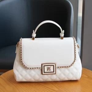 Fashionable new 2025 ladies' handbags are light, luxurious, elegant and versatile, with a high sense of chain, rhombic clutch ba