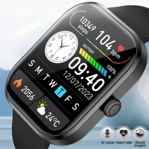 LAXASFIT 2026 Smart Watch Men's Full Touchscreen Bluetooth Call Sports Fitness Tracking Smart Wristwatch Women's Watch