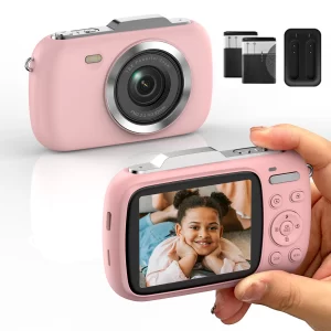 4K Digital Camera 64MP Vlogging Camera for YouTube Anti-Shake Compact Video Cameras for Beginner Photography Camera with Flash